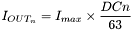 $\displaystyle I_{OUT_n} = I_{max} \times \frac{DCn}{63} $